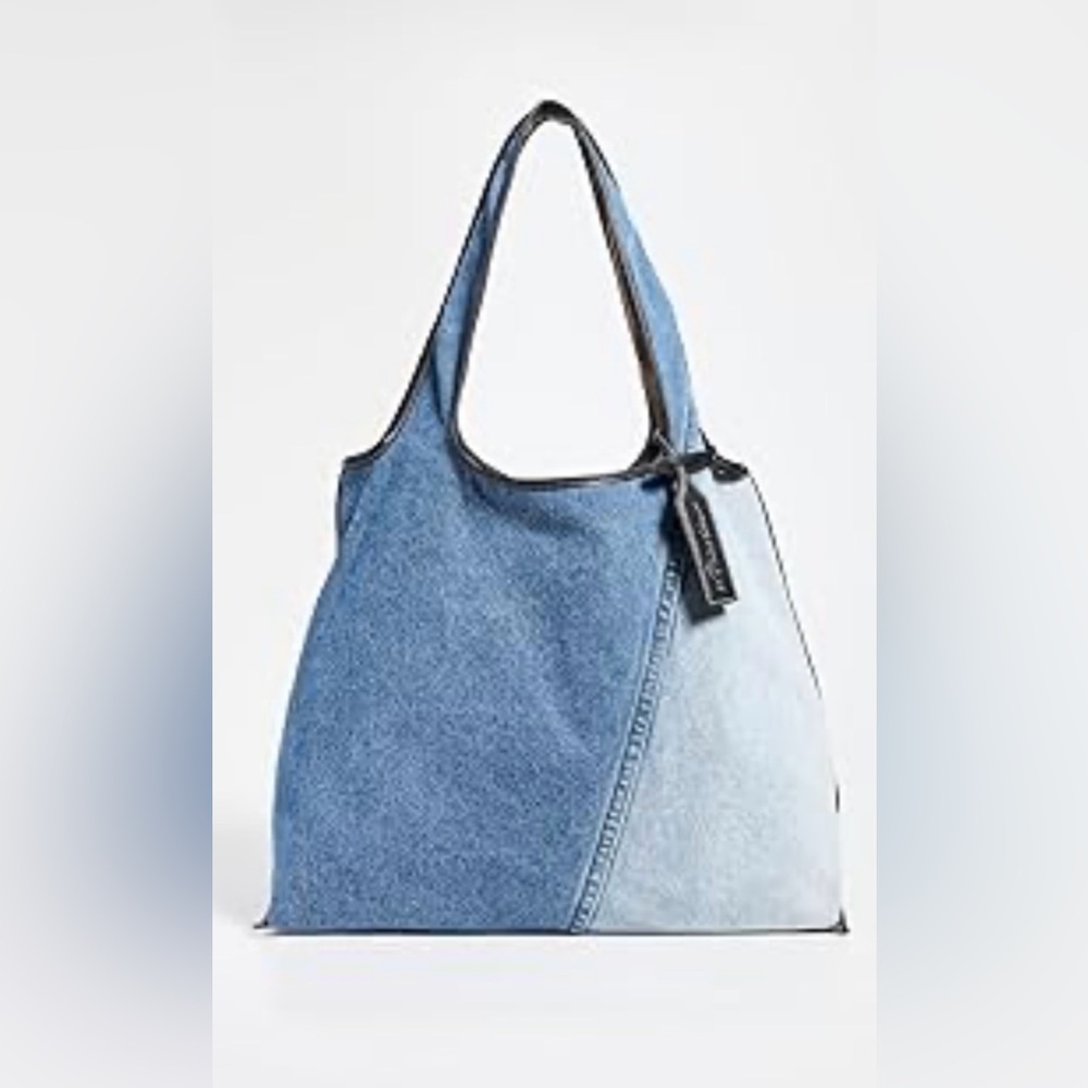 Philip Lim Denim Two-Tone Hobo Bag
